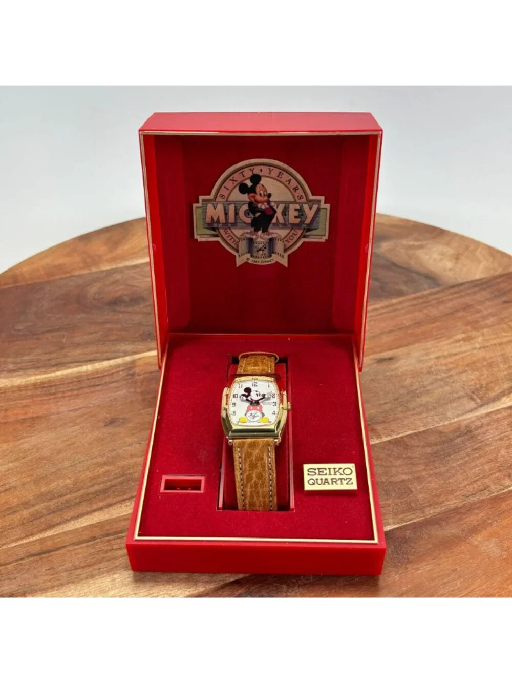 New Vintage 1987 Disney Seiko Mickey Mouse Watch 60th Anniversary Men & Women's
